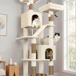 F74D Cat Tree Tower(Beige,74-inch)