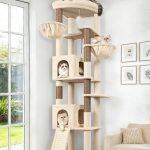 C80 Tall Cat Tree(Beige,80-inch)