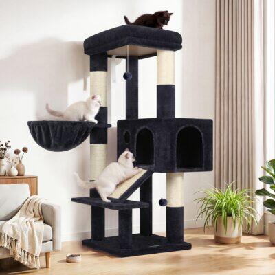 S50  Cat Tree For Large Cats(Dark Grey,50-inch)