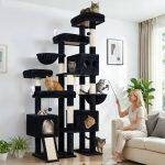 S82D Heavy Duty Cat Tree(Dark Grey,82-inch)