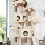 S72E Heavy Duty Cat Tree(Beige,72-inch)