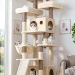 F73C Cat Tree(Beige,73-inch)