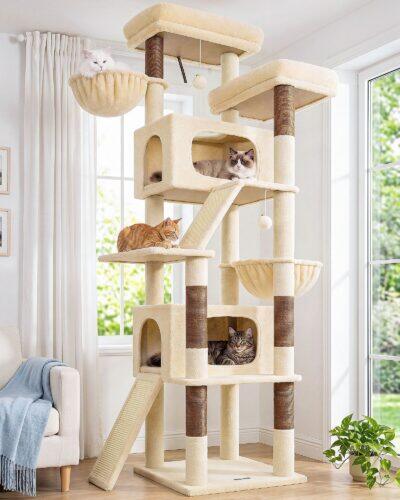 S79 Cat Tower(Beige,79-inch)