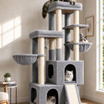 S62 Cat Tower (Light Grey, 62-inch)