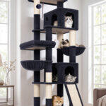 F72H Cat Tree Tower(Dark Grey,72-inch)