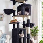 F70F Cat Tree Tower (Dark Grey,70-inch)