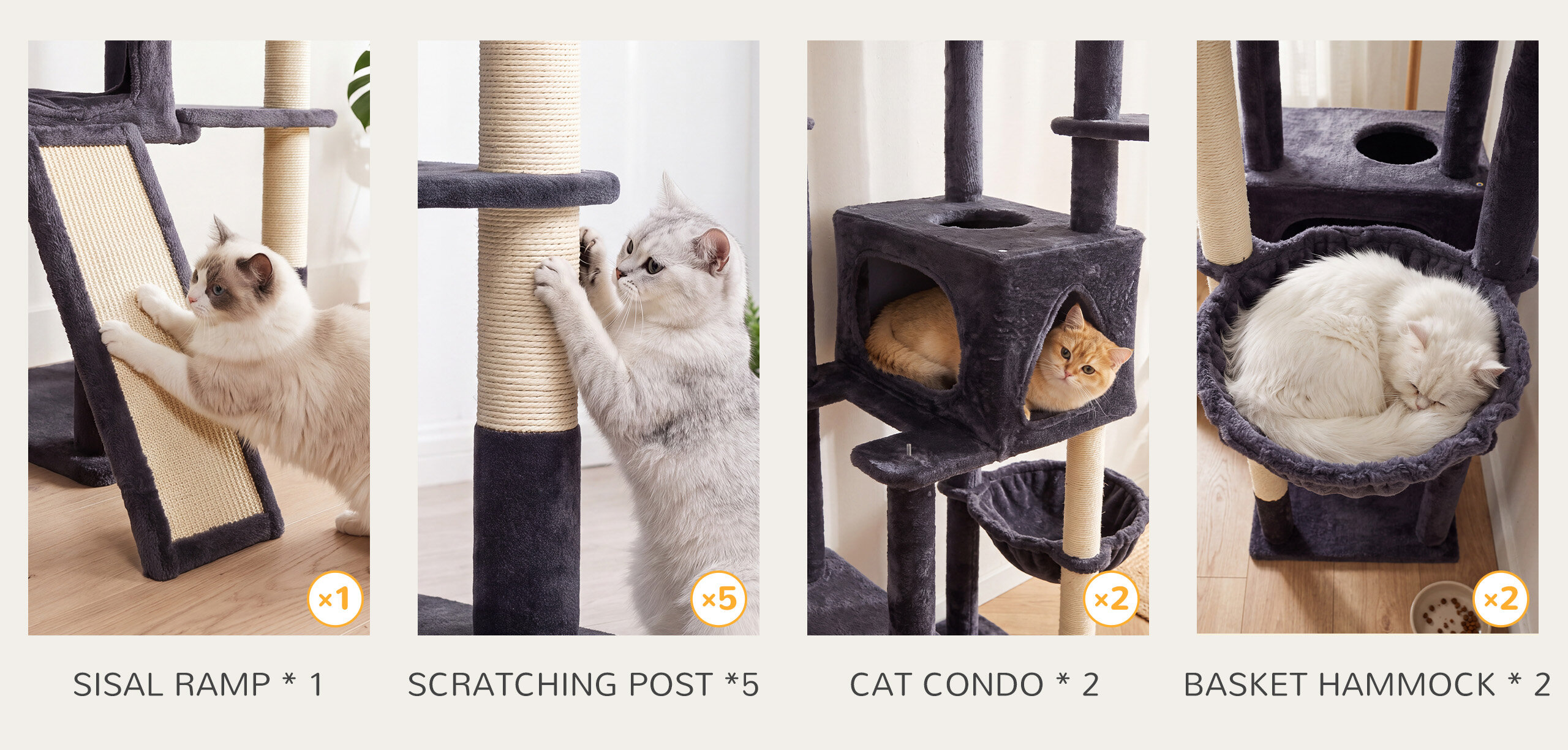 Five resting territories, so nobody waits on the floor