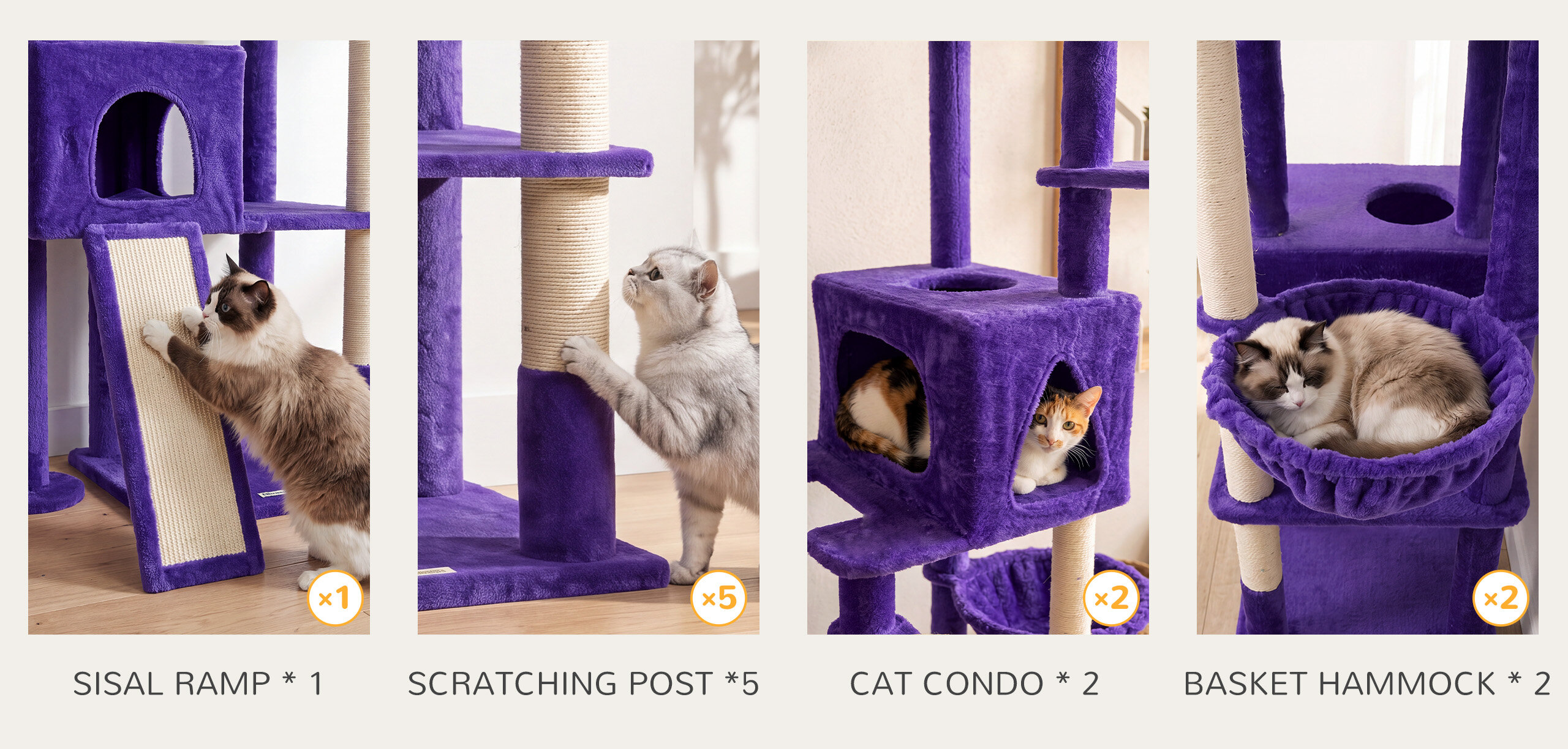 Five resting territories, so nobody waits on the floor